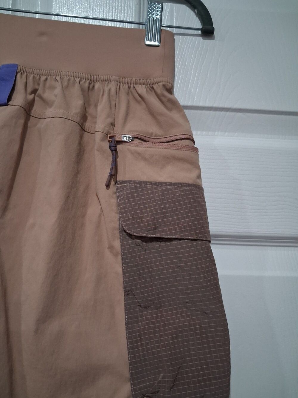 Lululemon Shorts Womens 4 Tan Detours Welcome Utility Cargo Outdoor Hiking Nylon - Picture 7 of 12